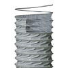 Slang EF-1 PVC, zeer lichte ventilatieslang tot 80 °C, 1-laags glasweefsel geïmpregneerd met PVC met stalen spiraal